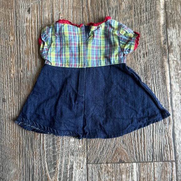 Retired - American Girl Bitty Baby Twins Plaid & Denim Meet Outfits Boy & Girl - Picture 3 of 9